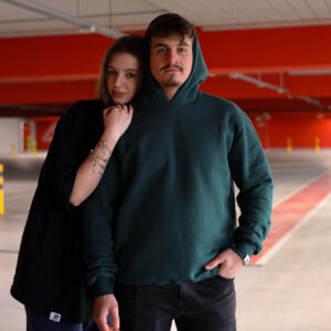 BLUZA BASIC BUTELKOWA ZIELEŃ